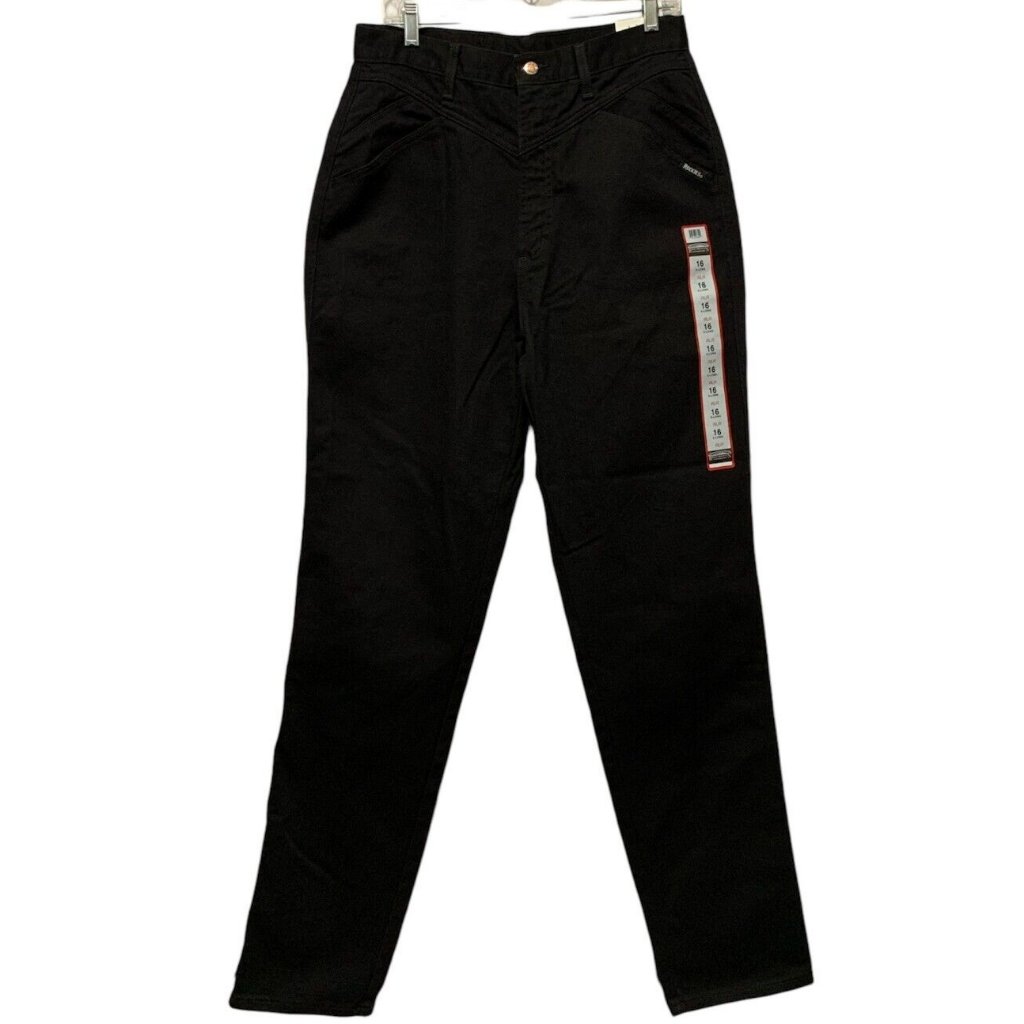 Vtg 80’s Nwt Black Rockies Sz 16x37 Xl Long Relaxed High Waisted Bareback Jeans